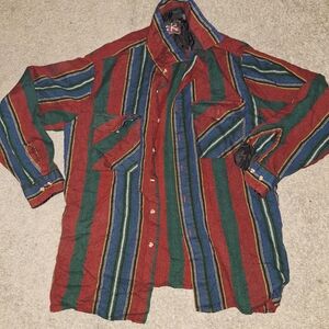 Colorful Striped Men's Shirt
